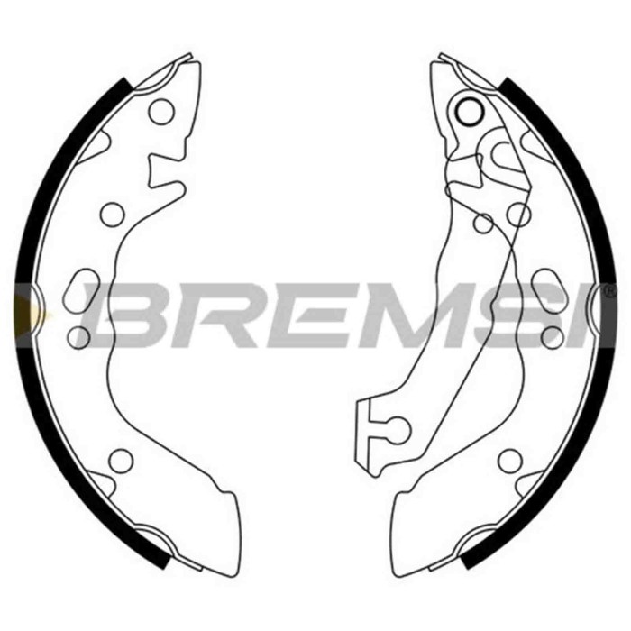 GF0736.JPG Kit Ganasce Freno Posteriore Hyundai S Coupe (slc) Gf0736 5830524a00 S.f. Akebono Bremsi