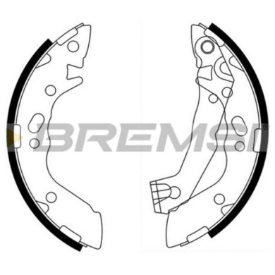 GF0737.JPG Kit Ganasce Freno Posteriore Hyundai Atos Gf0737 5830502a00 S.f. Akebono Bremsi