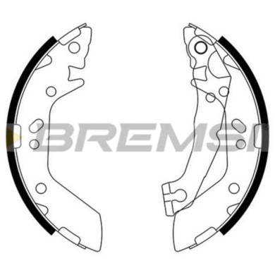 GF0740.JPG Kit Ganasce Freno Posteriore Volvo S40 I Hyundai Accent Ii Accent Ii Tre Volumi Gf0740 S.f. Akebono Bremsi