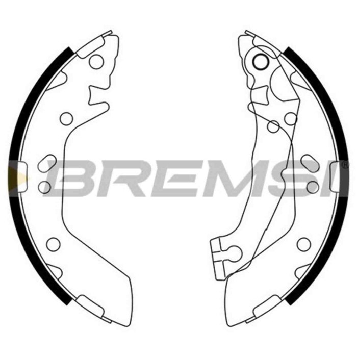 GF0740.JPG Kit Ganasce Freno Posteriore Volvo S40 I Hyundai Accent Ii Accent Ii Tre Volumi Gf0740 S.f. Akebono Bremsi