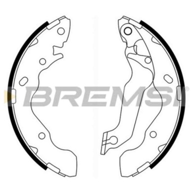 GF0741.JPG Kit Ganasce Freno Posteriore Hyundai Coupe I (rd) Gf0741 5830525f10 S.f. Sumitomo Bremsi