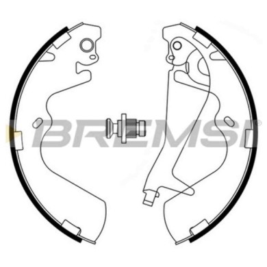 GF0743.JPG Kit Ganasce Freno Posteriore Hyundai H-1 / Starex Autobus (a1) Gf0743 58305-h1a00 S.f. Mando Bremsi