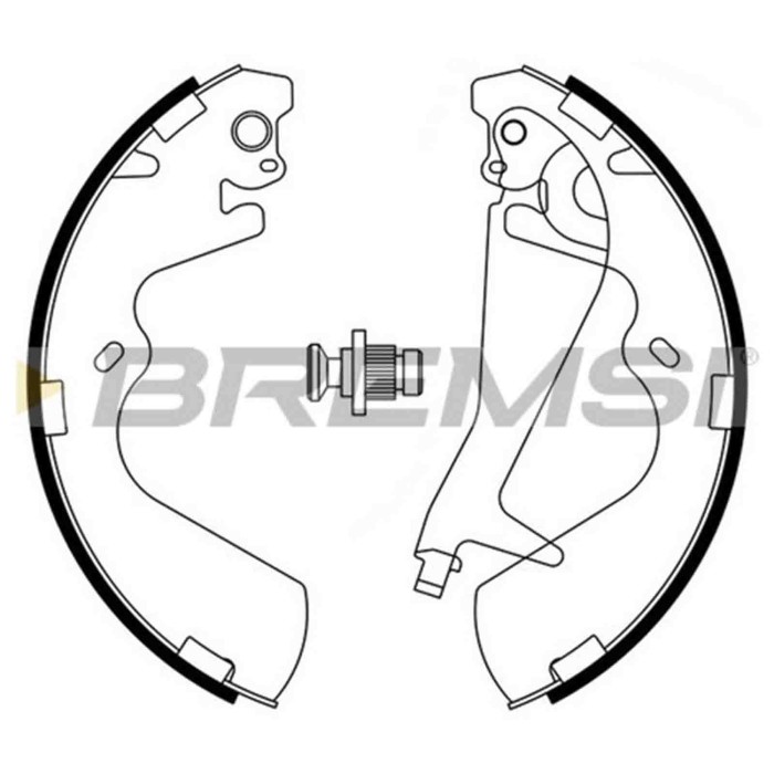 GF0743.JPG Kit Ganasce Freno Posteriore Hyundai H-1 / Starex Autobus (a1) Gf0743 58305-h1a00 S.f. Mando Bremsi