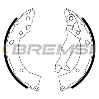 GF0744.JPG Kit Ganasce Freno Posteriore Hyundai Getz (tb) Gf0744 58305-0ua00 S.f. Mando Bremsi