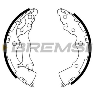 GF0749.JPG Kit Ganasce Freno Posteriore Hyundai Accent Iii Accent Iii Tre Volumi Kia Rio Ii Rio Ii Tre Volumi Gf0749 58305-1sa00