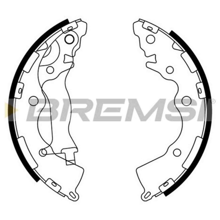 GF0749.JPG Kit Ganasce Freno Posteriore Hyundai Accent Iii Accent Iii Tre Volumi Kia Rio Ii Rio Ii Tre Volumi Gf0749 58305-1sa00