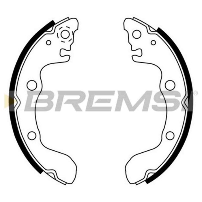 GF0753.JPG Kit Ganasce Freno Posteriore Isuzu Gemini Tre Volumi Gemini Gf0753 5871001170 S.f. Akebono Bremsi