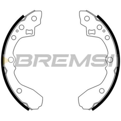 GF0778.JPG Kit Ganasce Freno Posteriore Mazda 626 Ii 626 Ii Hatchback Kia Rio Ii Osca 2500 Gt Gf0778 C03026310a S.f. Akebono Bre