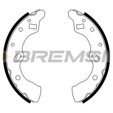 GF0790.JPG Kit Ganasce Freno Posteriore Mazda 121 Ii Gf0790 D1y1-26-38z S.f. Sumitomo Bremsi