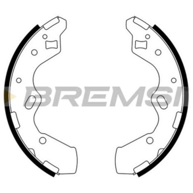 GF0796.JPG Kit Ganasce Freno Posteriore Mazda Demio Kia Rio Tre Volumi Gf0796 B1y22638za S.f. Akebono Bremsi