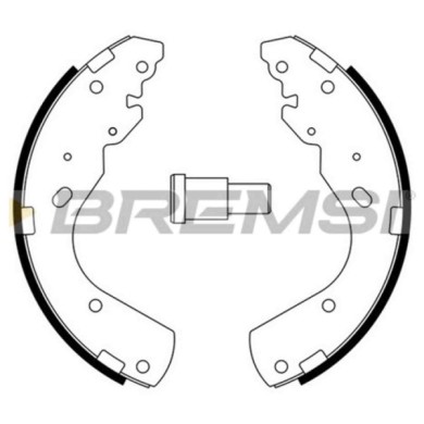 GF0797.JPG Kit Ganasce Freno Posteriore Mazda B-serie Bt-50 Pick-up Ford Ranger Gf0797 Ucym-26-38z S.f. Tokicoico Bremsi