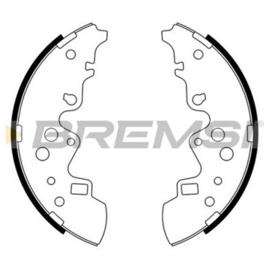 GF0799.JPG Kit Ganasce Freno Posteriore Mazda E-serie Furgonato E-serie Pianale Piatto/telaio Gf0799 S4ys-26-38za S.f. Mando Bre
