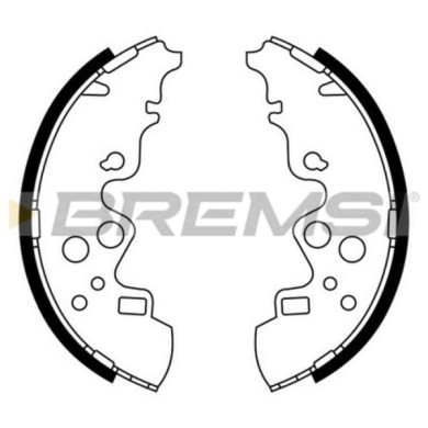 GF0801.JPG Kit Ganasce Freno Posteriore Mazda E-serie Pianale Piatto/telaio Gf0801 S4yk-26-38za S.f. Akebono Bremsi