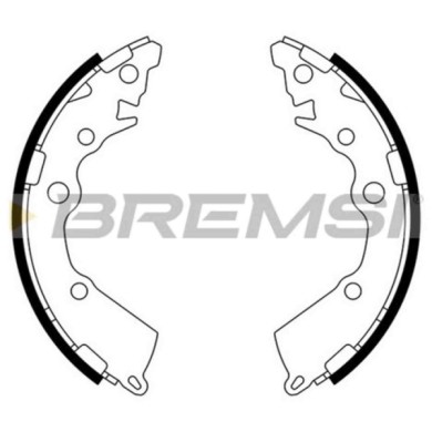 GF0805.JPG Kit Ganasce Freno Posteriore Kia Picanto Gf0805 583501ya00 S.f. Mando Bremsi