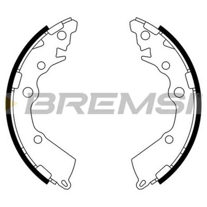 GF0805.JPG Kit Ganasce Freno Posteriore Kia Picanto Gf0805 583501ya00 S.f. Mando Bremsi