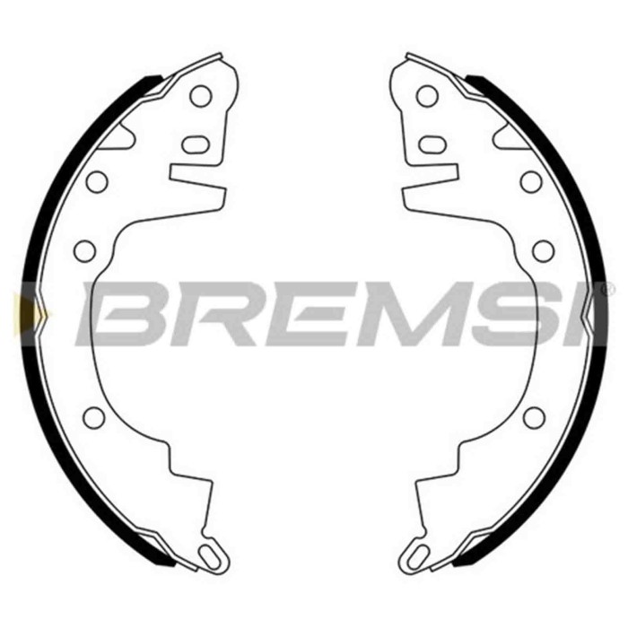 GF0814.JPG Kit Ganasce Freno Posteriore Mitsubishi Lancer Ii Galant Iv Sapporo Ii Gf0814 S.f. Akebono Bremsi