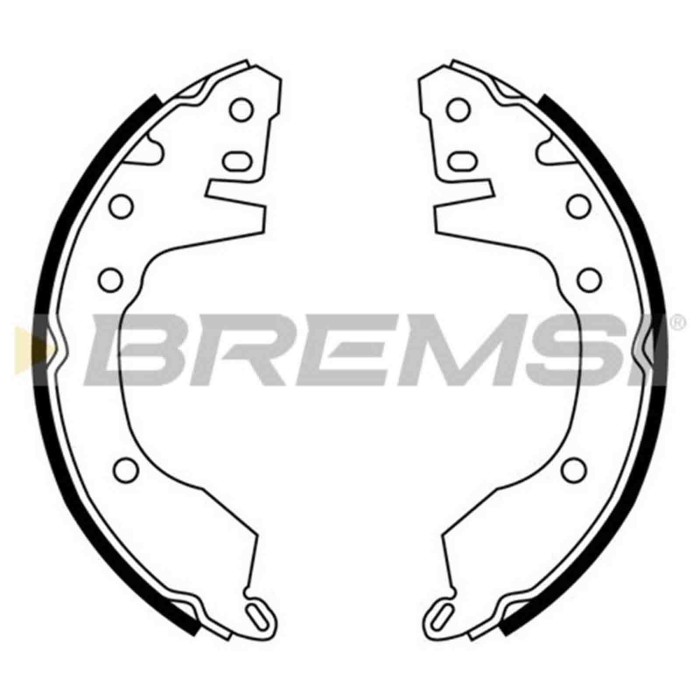 GF0820.JPG Kit Ganasce Freno Posteriore Mitsubishi Space Wagon Gf0820 Mb139917 S.f. Akebono Bremsi