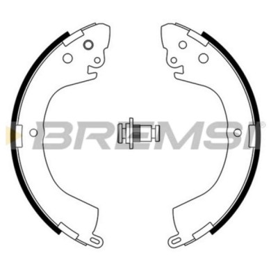GF0824.JPG Kit Ganasce Freno Posteriore Mitsubishi L200 L400 Autobus L400 Furgonato L200/triton Delica/space Gear Gf0824 Mb10264