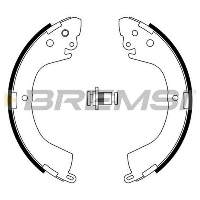GF0824.JPG Kit Ganasce Freno Posteriore Mitsubishi L200 L400 Autobus L400 Furgonato L200/triton Delica/space Gear Gf0824 Mb10264