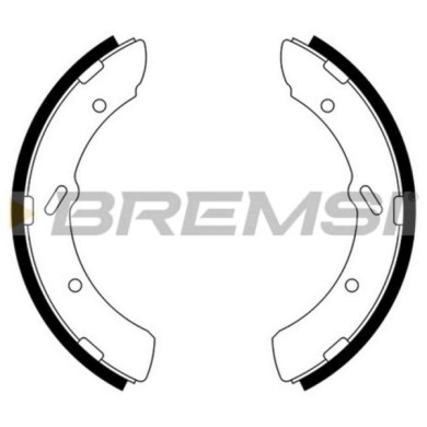 GF0829.JPG Kit Ganasce Freno Anteriore Daihatsu Delta Wide Furgonato (yb) Gf0829 Mb162045 S.f. Akebono Bremsi