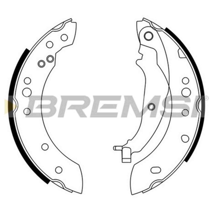 GF0832.JPG Kit Ganasce Freno Posteriore Mitsubishi Colt Vi Colt Czc Cabriolet Smart Forfour Gf0832 Mn186120 S.f. Akebono Bremsi