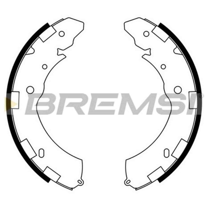 GF0833.JPG Kit Ganasce Freno Posteriore Mitsubishi L200/triton Fiat Fullback Pick-up Gf0833 4600a018 S.f. Akebono Bremsi
