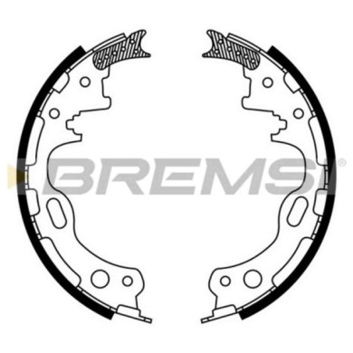 GF0840.JPG Kit Ganasce Freno Posteriore Nissan Cabstar Cabstar E Gf0840 440603t125 S.f. Akebono Bremsi