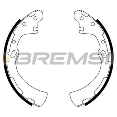 GF0849.JPG Kit Ganasce Freno Posteriore Nissan Pick Up (d21) Gf0849 69022810 S.f. Sumitomo Bremsi