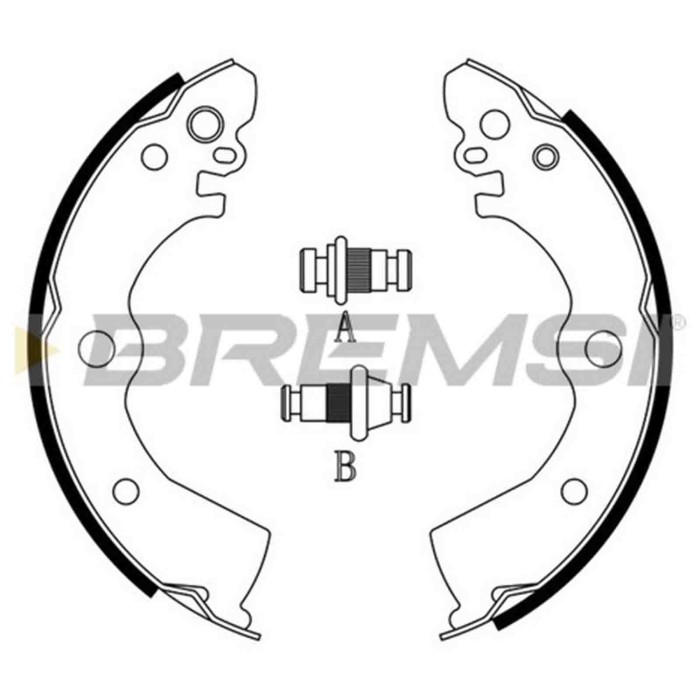GF0851.JPG Kit Ganasce Freno Posteriore Nissan Sunny Iii (n14) Gf0851 44060-2u025 S.f. Tokicoico Bremsi