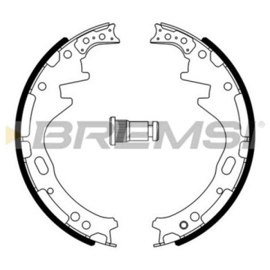 GF0857.JPG Kit Ganasce Freno Posteriore Nissan Pick-up Gf0857 44060-03n25 S.f. Sumitomo Bremsi