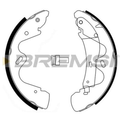 GF0865.JPG Kit Ganasce Freno Posteriore Nissan Terrano Ii Cabstar E Gf0865 44060-9x126 S.f. Bosch Bremsi