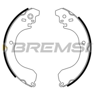 GF0871.JPG Kit Ganasce Freno Posteriore Jeep Patriot (mk74) Gf0871 5191306aa S.f. Lucas Girling Bremsi