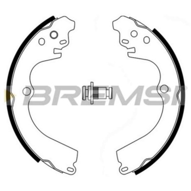 GF0884.JPG Kit Ganasce Freno Posteriore Subaru Legacy I (bc) Gf0884 26257aa030 S.f. Sumitomo Bremsi