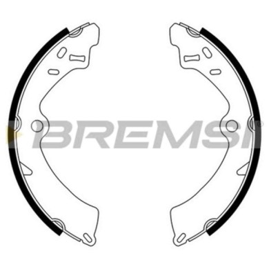 GF0903.JPG Kit Ganasce Freno Posteriore Suzuki Sj410 Cabrio (os) Gf0903 53200-80840 S.f. Sumitomo Bremsi