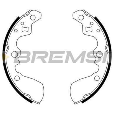 GF0911.JPG Kit Ganasce Freno Posteriore Suzuki Swift Ii 2 Volumi /coda Spiovente (ea Ma) Gf0911 53200-60820 S.f. Sumitomo Bremsi