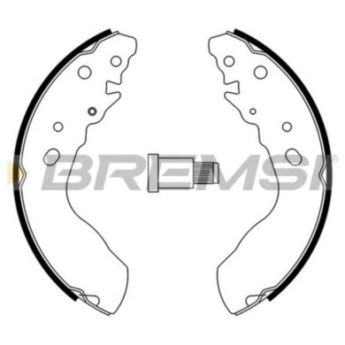 GF0915.JPG Kit Ganasce Freno Posteriore Suzuki Vitara (et Ta Td) Gf0915 354112 S.f. Akebono Bremsi