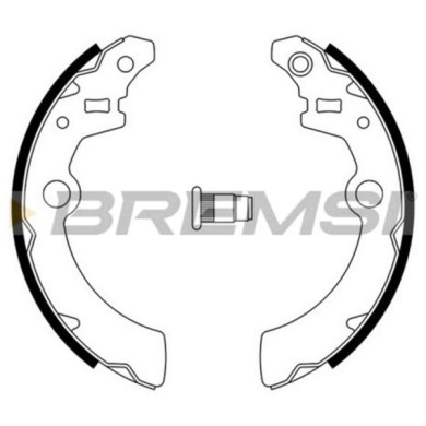 GF0918.JPG Kit Ganasce Freno Posteriore Suzuki Wagon R+ 2 Volumi /coda Spiovente (mm) Gf0918 53200-76g100 S.f. Sumitomo Bremsi