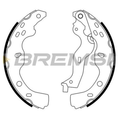 GF0919.JPG Kit Ganasce Freno Posteriore Fiat Sedici Suzuki Sx4 Sx4 Tre Volumi Gf0919 71742832 S.f. Bosch Bremsi