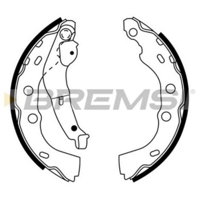 GF0920.JPG Kit Ganasce Freno Posteriore Suzuki Swift Ii 2 Volumi /coda Spiovente (ea Ma) Gf0920 53200-80ed0 S.f. Bosch Bremsi