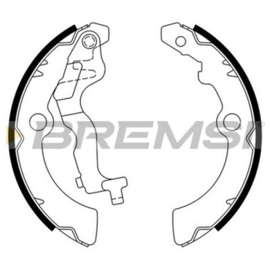 GF0925.JPG Kit Ganasce Freno Posteriore Suzuki Alto Nissan Pixo Gf0925 53200-m68k00-000 S.f. Tokicoico Bremsi