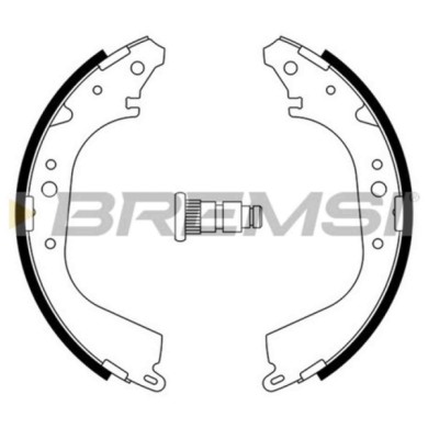 GF0937.JPG Kit Ganasce Freno Posteriore Toyota Land Cruiser (j7) Gf0937 04495-25110 S.f. Akebono Bremsi