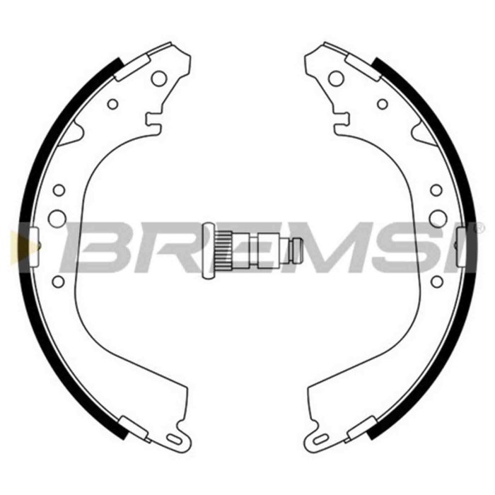 GF0937.JPG Kit Ganasce Freno Posteriore Toyota Land Cruiser (j7) Gf0937 04495-25110 S.f. Akebono Bremsi