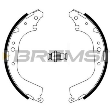GF0937A.JPG Kit Ganasce Freno Posteriore Nissan Pick-up Pathfinder Ii Np300 Pick-up Pathfinder I Navara Infiniti Qx4 Gf0937a 440