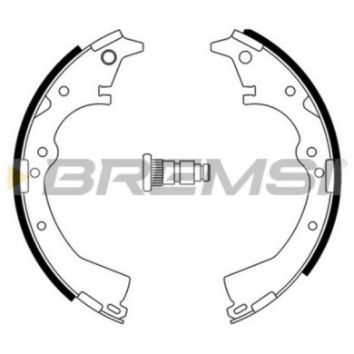 GF0938.JPG Kit Ganasce Freno Posteriore Toyota Hiace Ii Autobus (h11 H2 H3 H4) Gf0938 04495-25061 S.f. Akebono Bremsi
