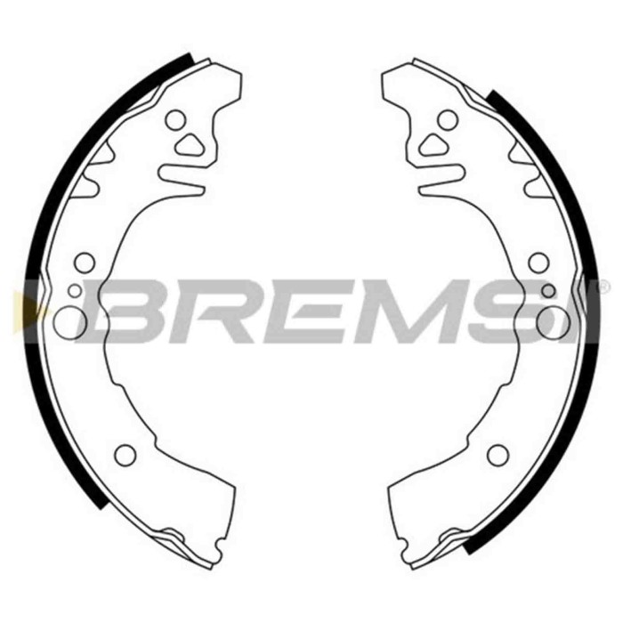 GF0939.JPG Kit Ganasce Freno Posteriore Toyota Yaris Daihatsu Sirion Gf0939 449552010 S.f. Akebono Bremsi