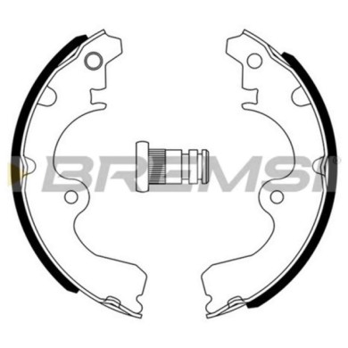 GF0947.JPG Kit Ganasce Freno Posteriore Toyota Corolla Liftback (e8) Gf0947 04495-16020 S.f. Sumitomo Bremsi