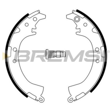 GF0948.JPG Kit Ganasce Freno Posteriore Toyota Camry Camry Station Wagon Rav 4 I Rav 4 I Cabrio Rav 4 Ii Gf0948 04495-06010 S.f.