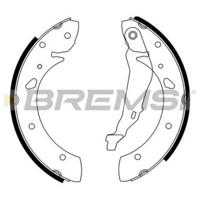 GF0950.JPG Kit Ganasce Freno Posteriore Toyota Avensis Avensis Liftback Avensis Station Wagon Gf0950 04495-05020 S.f. Lucas Girl