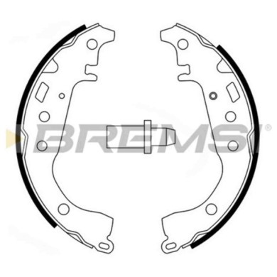 GF0951.JPG Kit Ganasce Freno Posteriore Toyota Yaris (p1) Gf0951 04495-02080 S.f. Akebono Bremsi