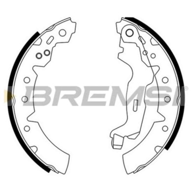 GF0952.JPG Kit Ganasce Freno Posteriore Toyota Carina E Vi Tre Volumi (t19) Gf0952 04495-02110 S.f. Lucas Girling Bremsi